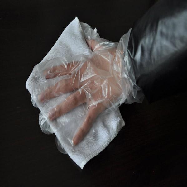 처분할 수 있는 투명한 장갑 처분할 수 있는 폴리에틸렌 장갑 처분할 수 있는 많은 장갑